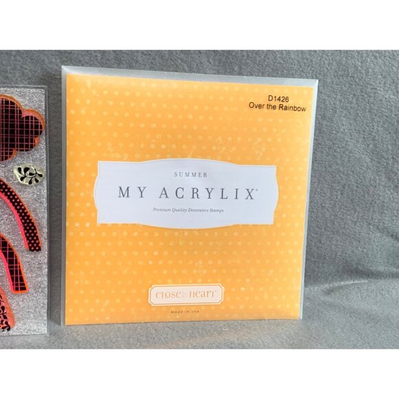 Close To My Heart Over The Rainbow My Acrylix Clear Stamp Set D1426 - Picture 9 of 12